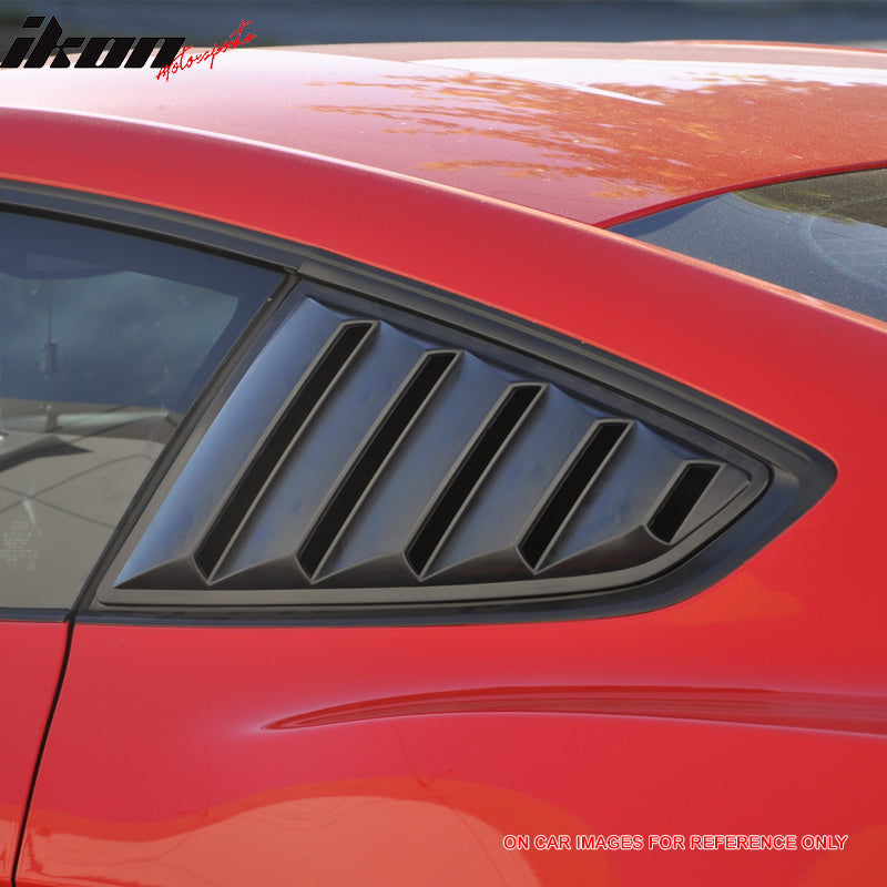 2015-2023 Ford Mustang Side Window Louvers Sun Shade Cover Windshield