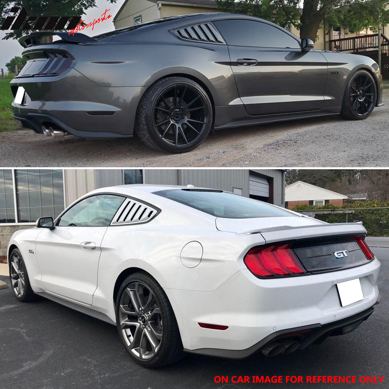 2015-2023 Ford Mustang Side Window Louvers Sun Shade Cover Windshield