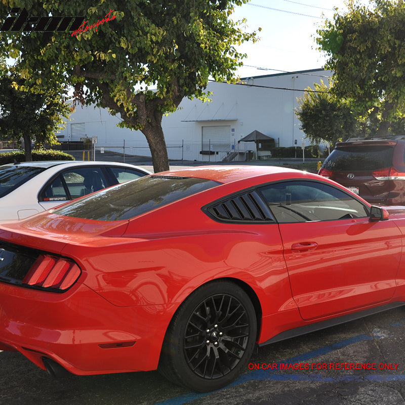 2015-2023 Ford Mustang Side Window Louvers Sun Shade Cover Windshield