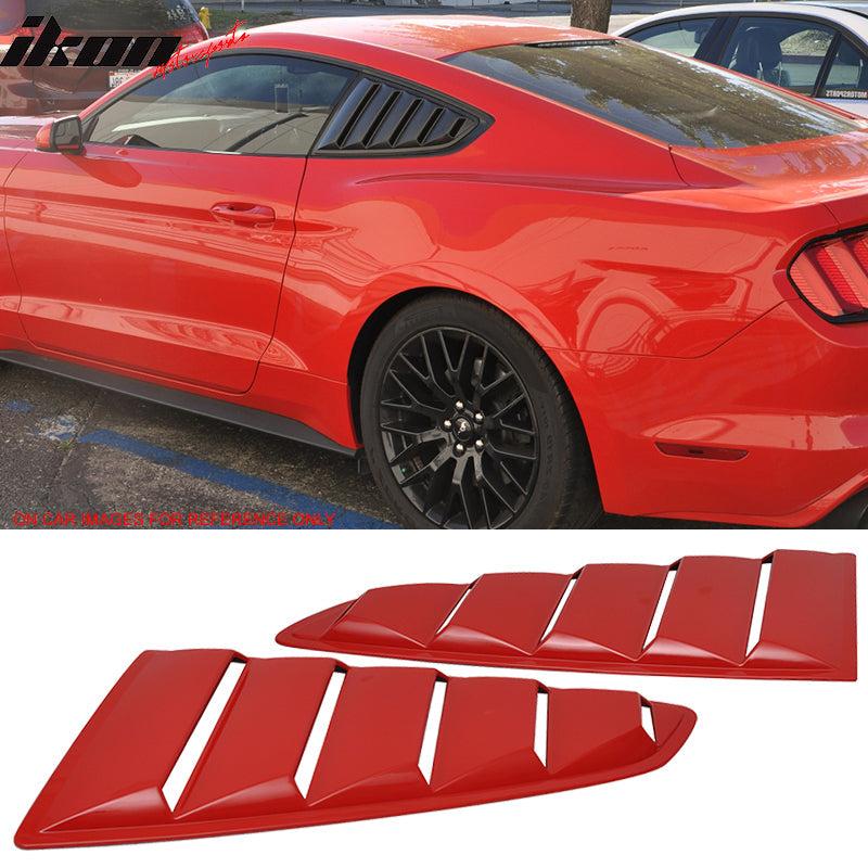 2015-2023 Ford Mustang Side Window Louvers Sun Shade Cover Windshield