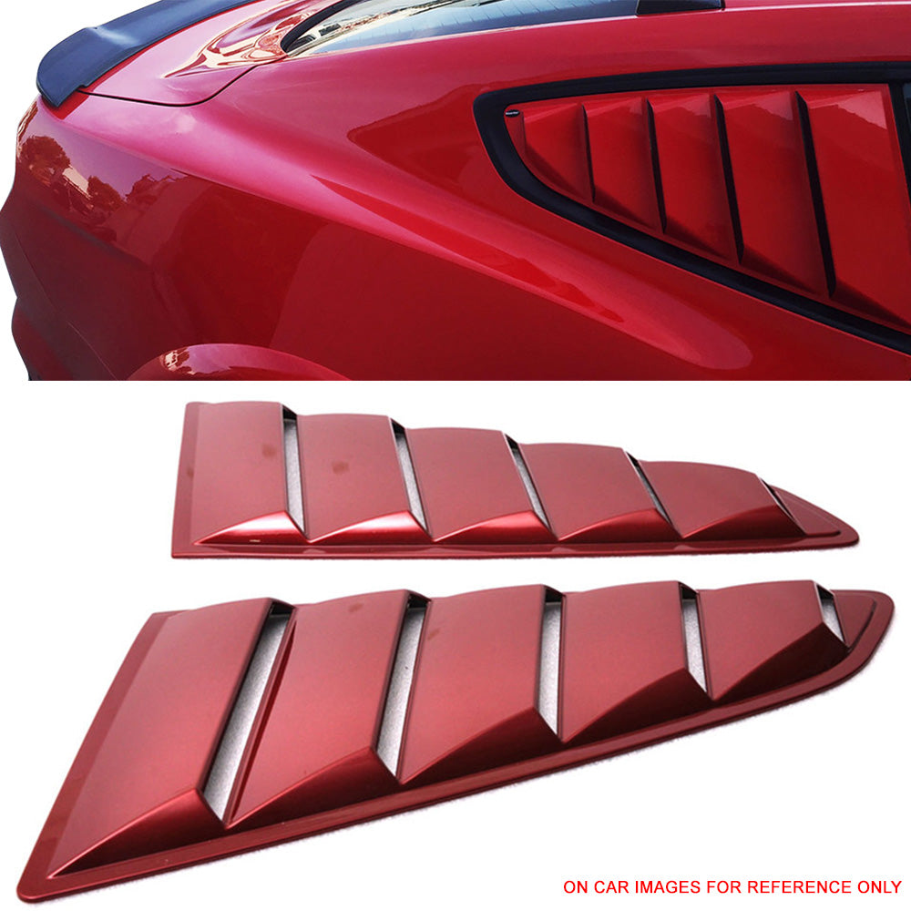 2015-2023 Ford Mustang Side Window Louvers Sun Shade Cover Windshield