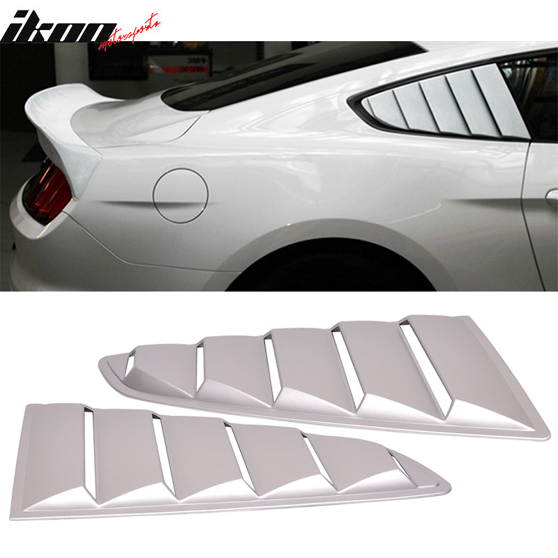 2015-2023 Ford Mustang Side Window Louvers Sun Shade Cover Windshield