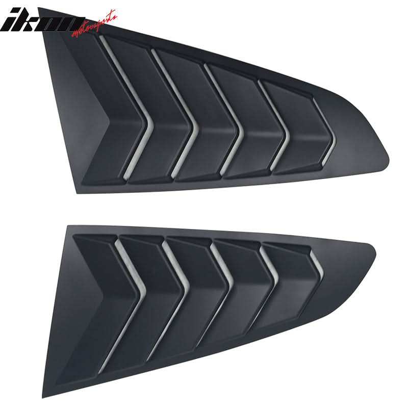 2015-2023 Ford Mustang Coupe Unpainted Rear Side Window Louver ABS