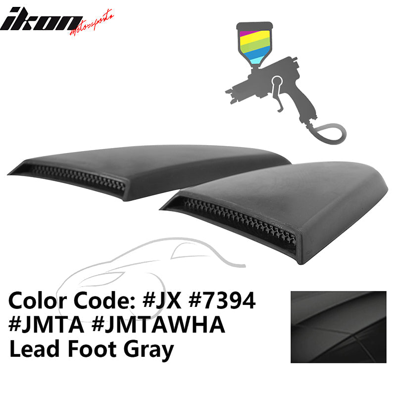 2015-2023 Mustang R Style Side Quarter Window Louver PU Painted