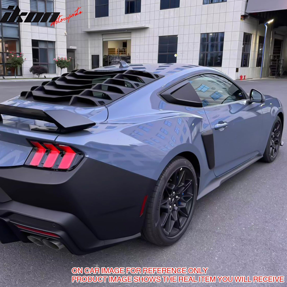 2024-2025 Ford Mustang V 2DR Carbon Fiber Print Side Window Louver ABS
