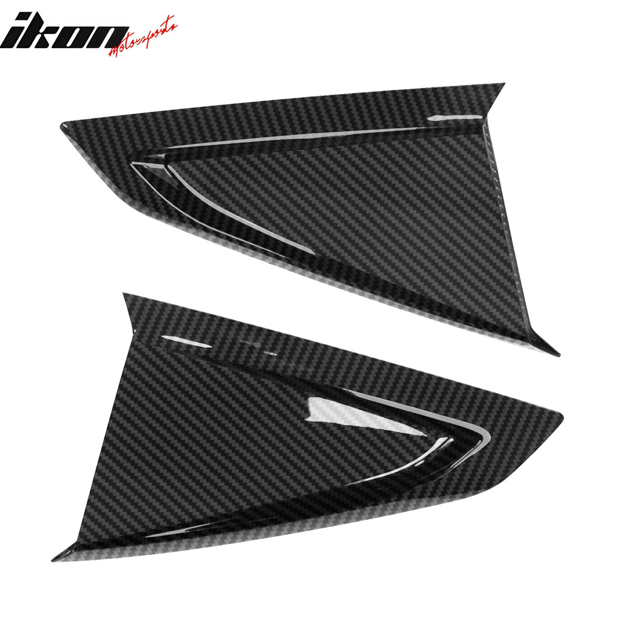 2024-2025 Ford Mustang V 2DR Carbon Fiber Print Side Window Louver ABS