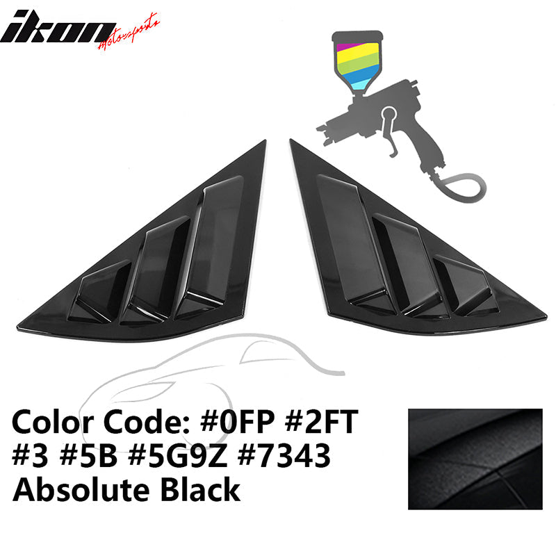 2021-2023 Ford Mustang Mach-E Window Louvers 3 Vent PC Painted