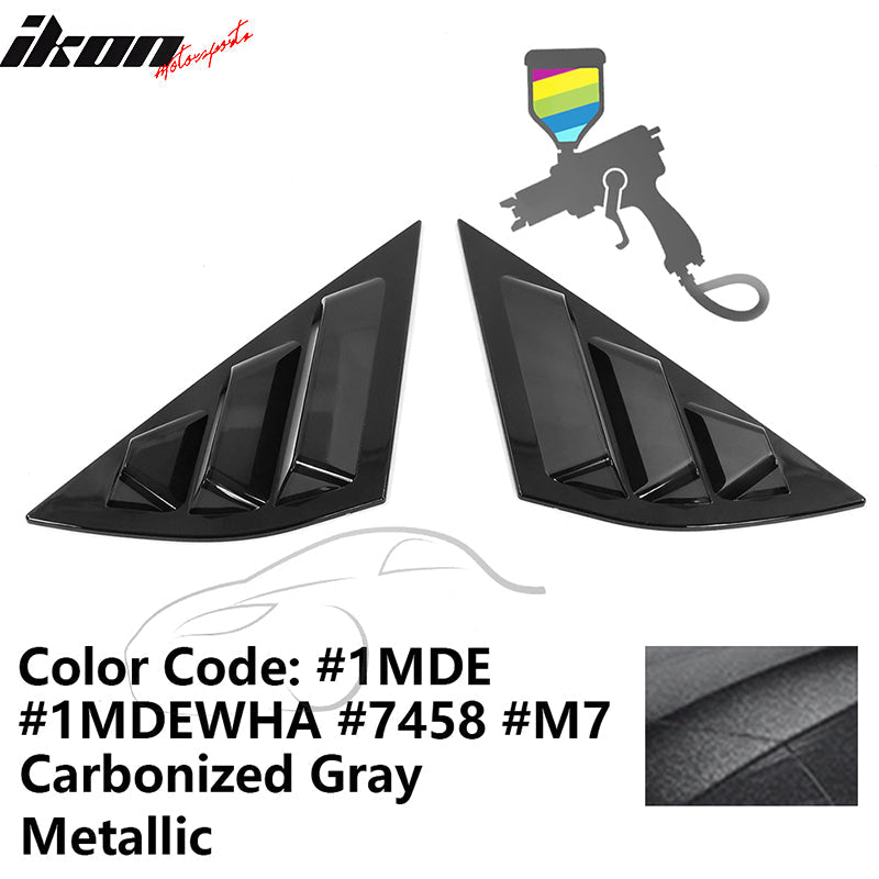 2021-2023 Ford Mustang Mach-E Window Louvers 3 Vent PC Painted