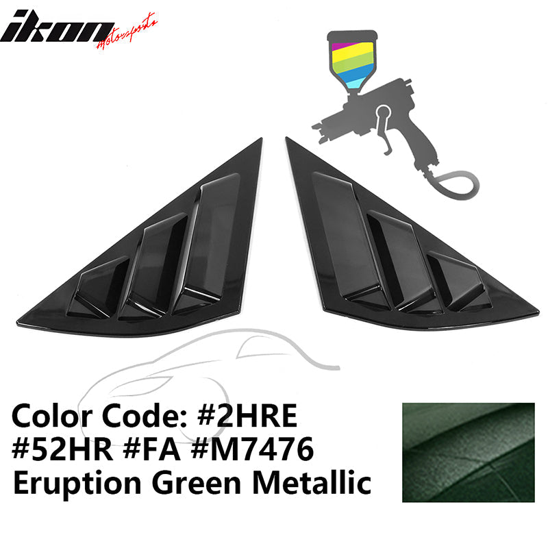 2021-2023 Ford Mustang Mach-E Window Louvers 3 Vent PC Painted