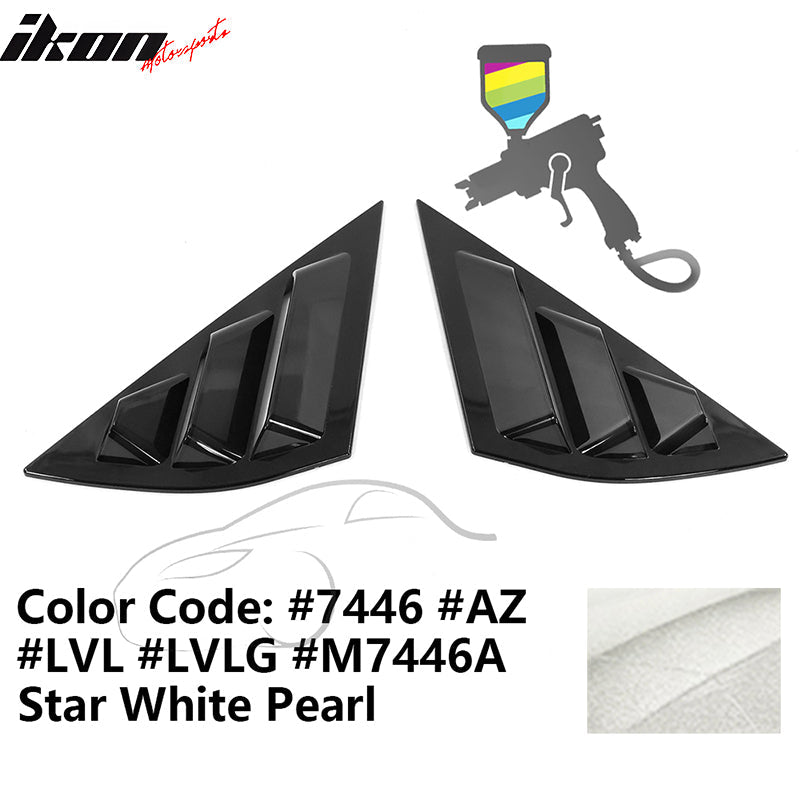 2021-2023 Ford Mustang Mach-E Window Louvers 3 Vent PC Painted