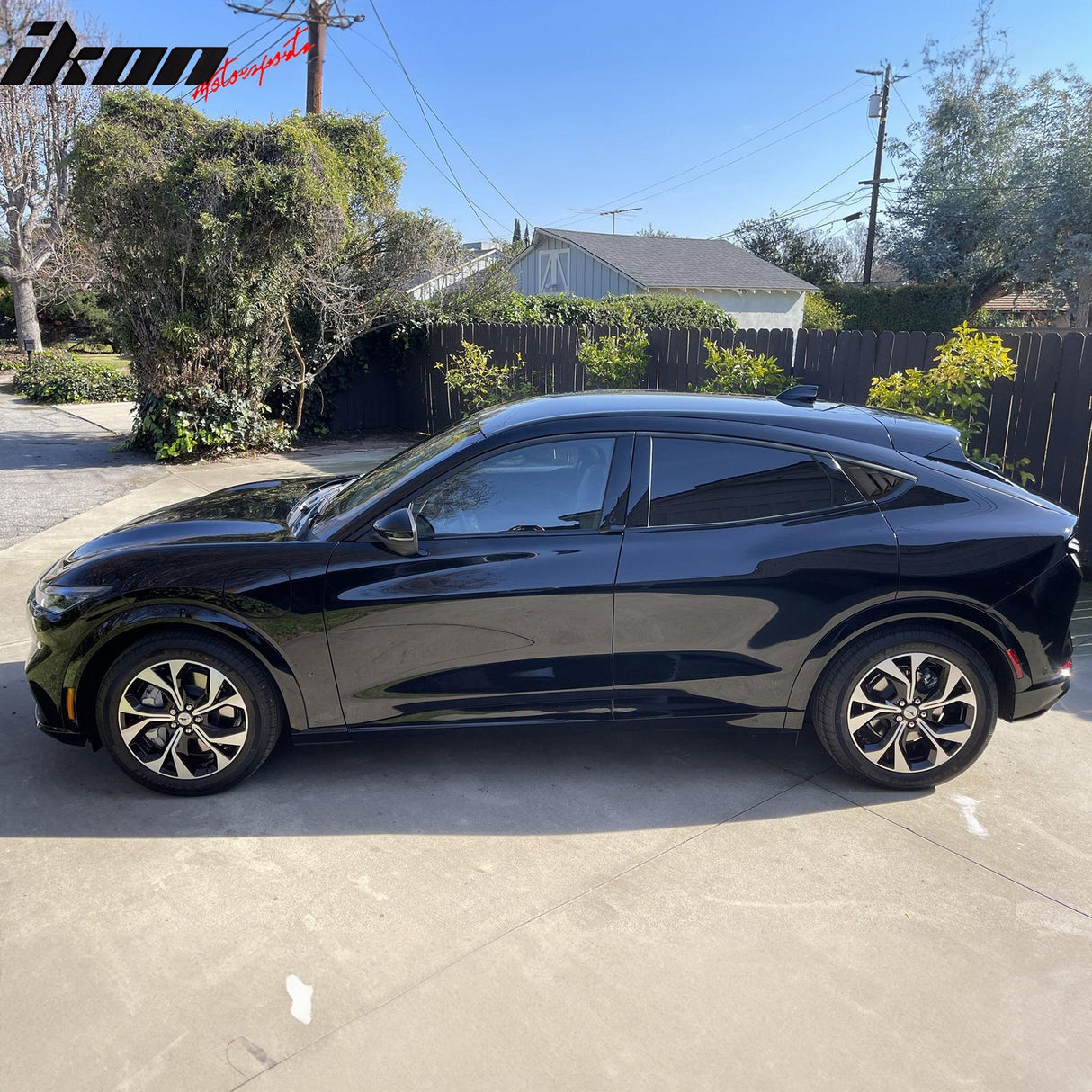 2021-2023 Ford Mustang Mach-E Window Louvers 3 Vent PC Painted