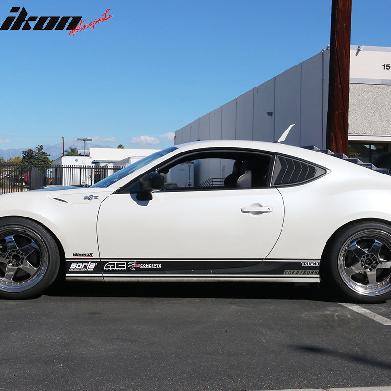2013-2020 Subaru BRZ IKON Style Rear Window Louver Guard ABS