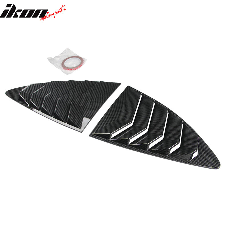 2013-2020 Subaru BRZ IKON Style Rear Window Louver Guard ABS