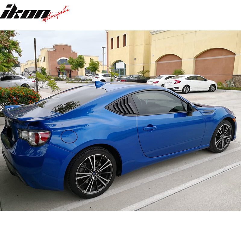 2013-2020 Subaru BRZ IKON Style Rear Window Louver Guard ABS