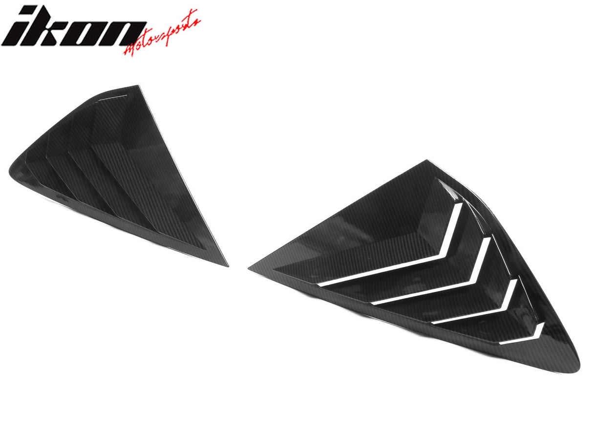 2023-2025 Honda Accord IKON Black Rear Quarter Window Louver ABS
