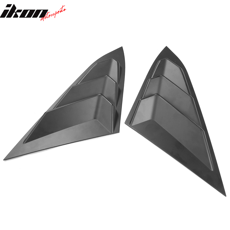 2016-2021 Honda Civic Sedan Unpainted Side Quarter Window Louvers ABS