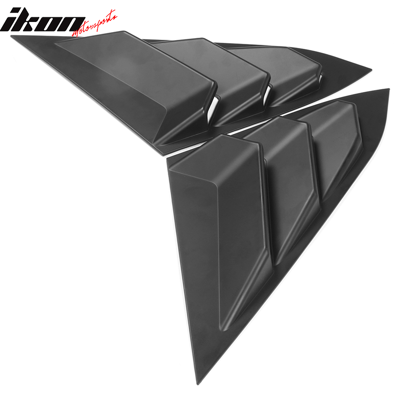 2016-2021 Honda Civic Sedan Unpainted Side Quarter Window Louvers ABS