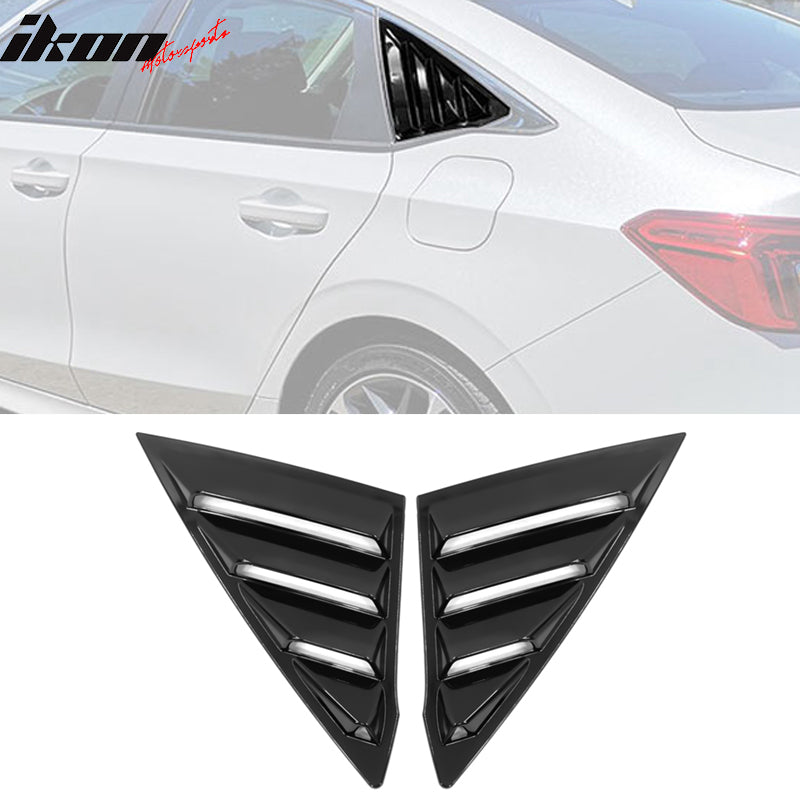 2022-2025 Honda Civic 11th Gen Sedan PC IKON Style 2PCS Window Louver