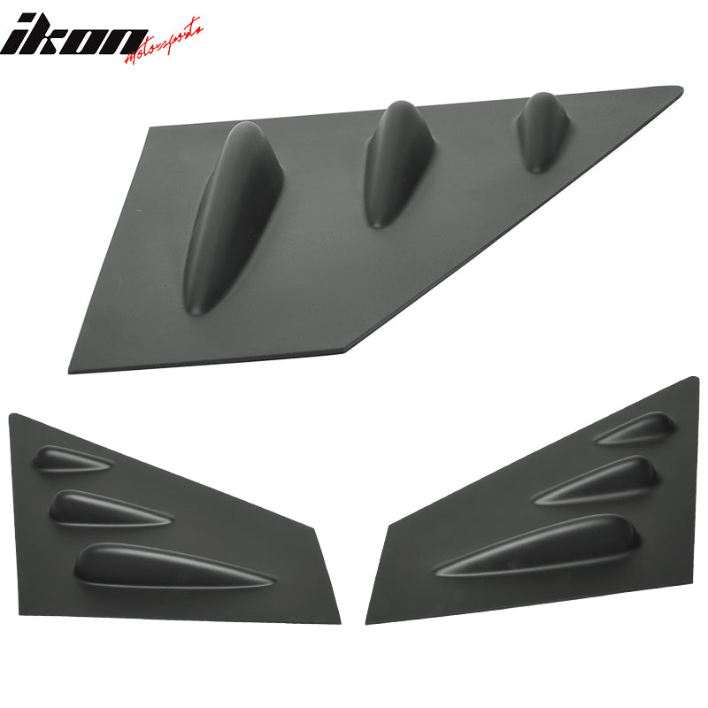2015-2021 Subaru WRX STI Matte Black Window Louver - ABS