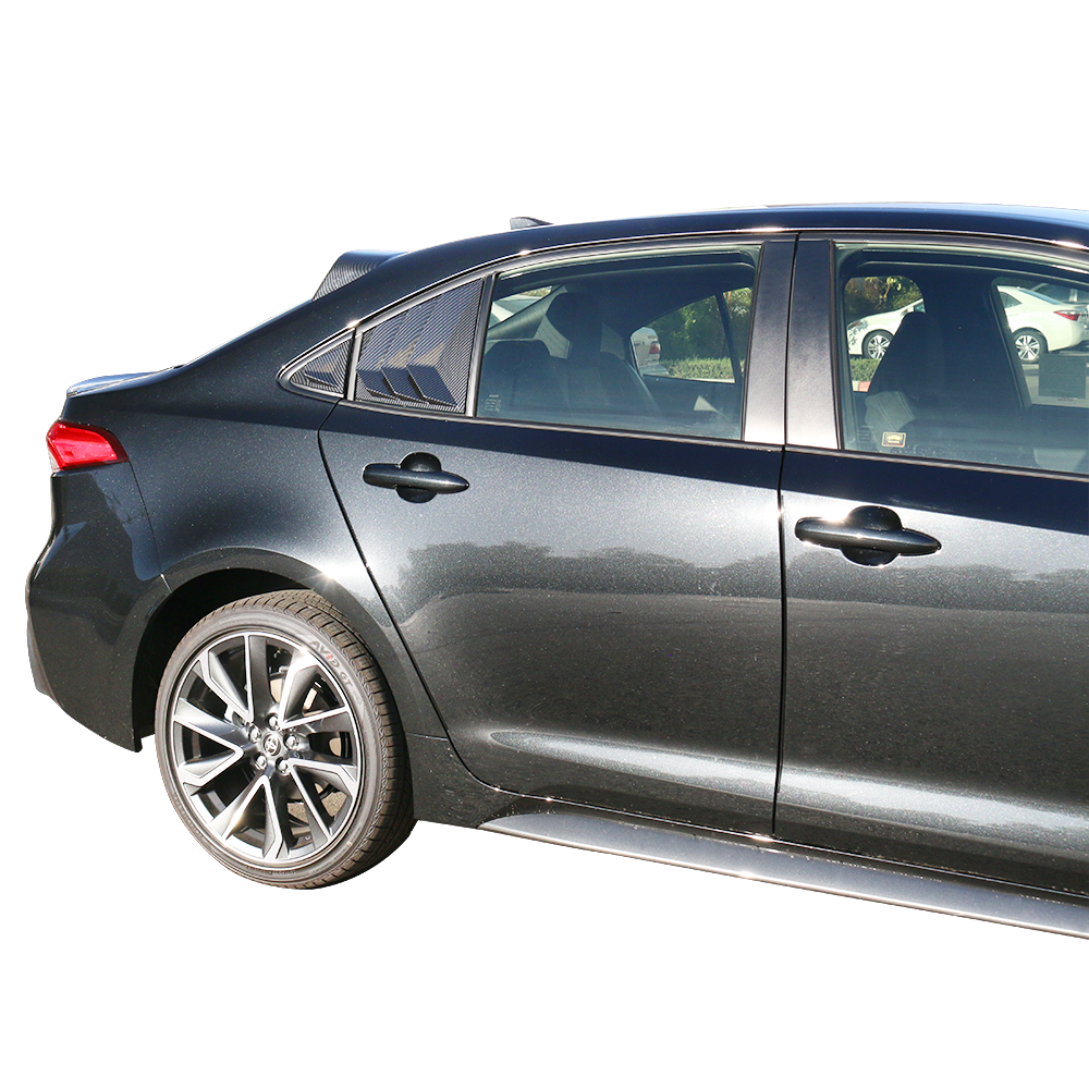 2020-2022 Toyota Corolla IKON Style Side Window Louver Visor Guard ABS