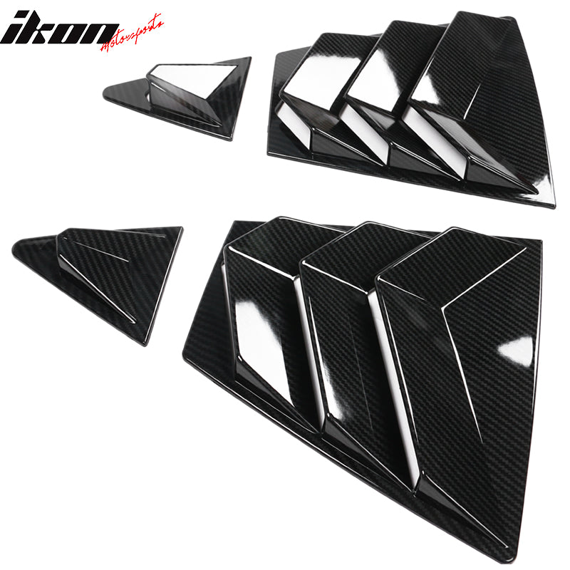 2020-2022 Toyota Corolla IKON Style Side Window Louver Visor Guard ABS