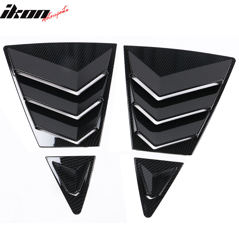 2020-2022 Toyota Corolla IKON Style Side Window Louver Visor Guard ABS