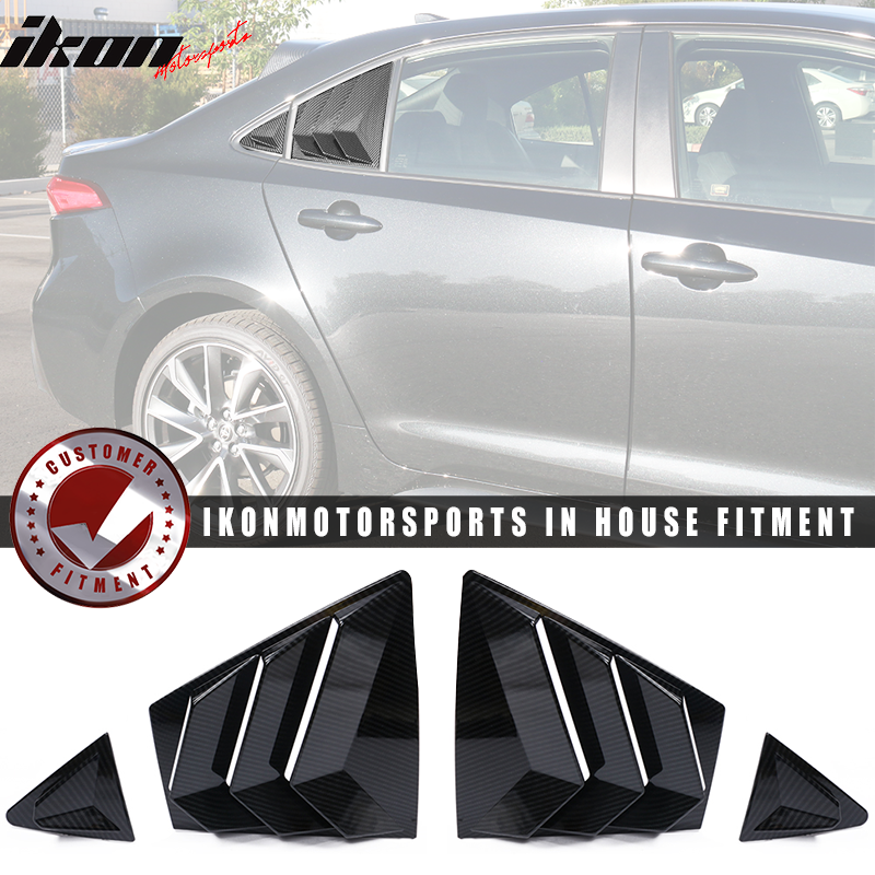 2020-2022 Toyota Corolla IKON Style Side Window Louver Visor Guard ABS