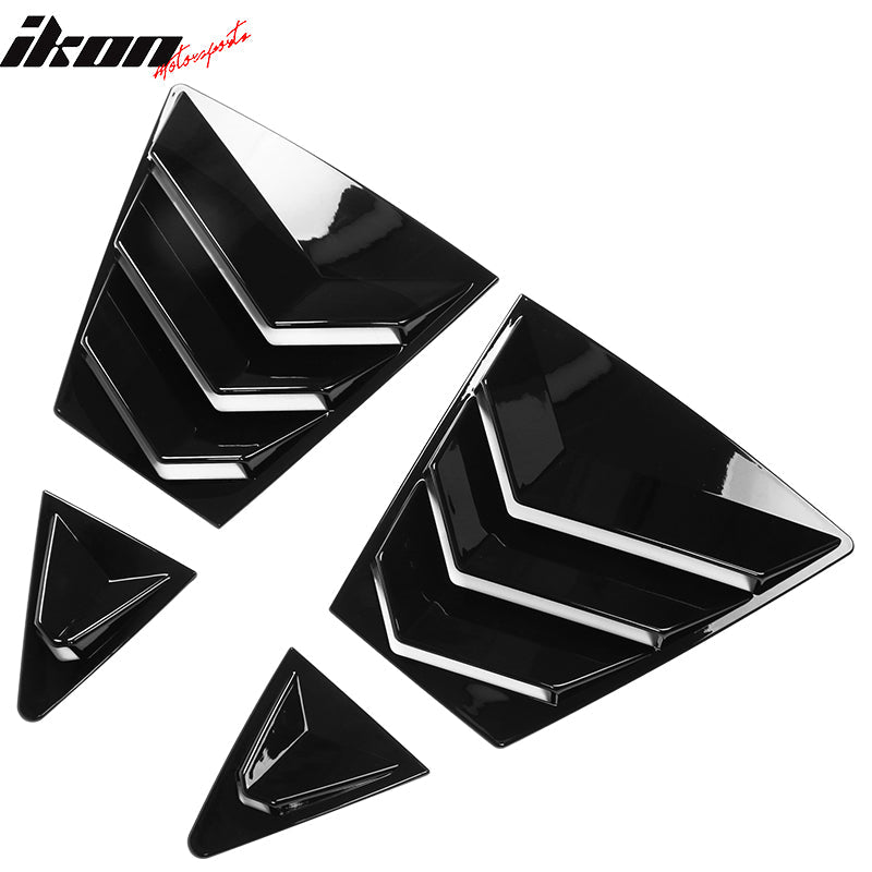 2020-2022 Toyota Corolla IKON Style Side Window Louver Visor Guard ABS