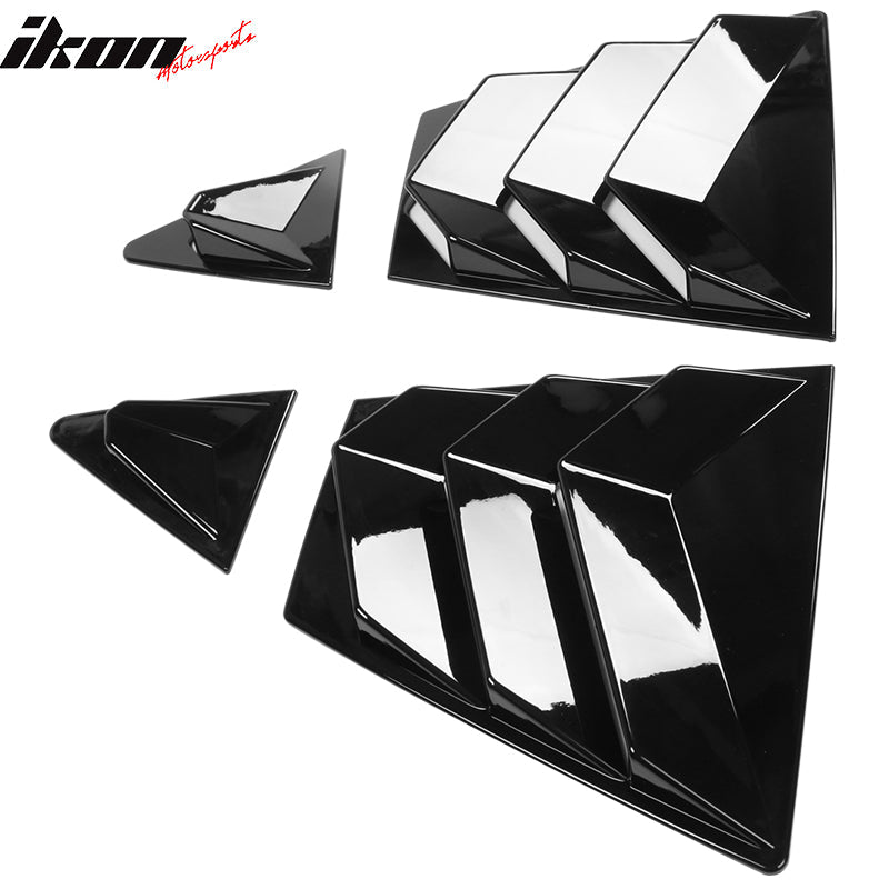 2020-2022 Toyota Corolla IKON Style Side Window Louver Visor Guard ABS