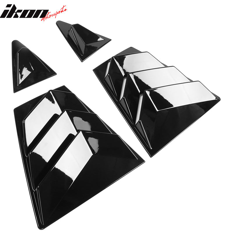 2020-2022 Toyota Corolla IKON Style Side Window Louver Visor Guard ABS