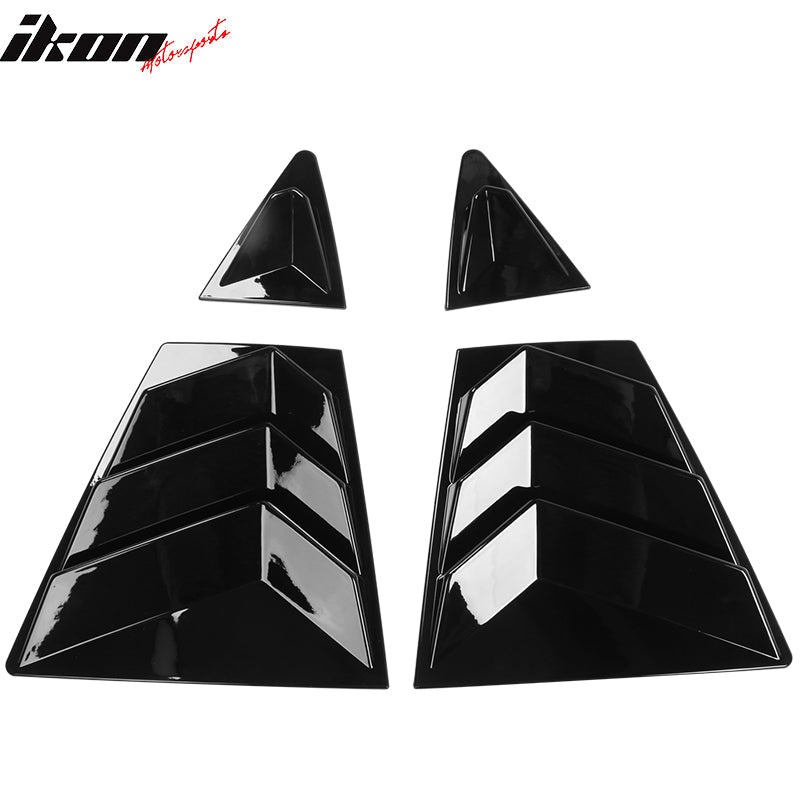 2020-2022 Toyota Corolla IKON Style Side Window Louver Visor Guard ABS