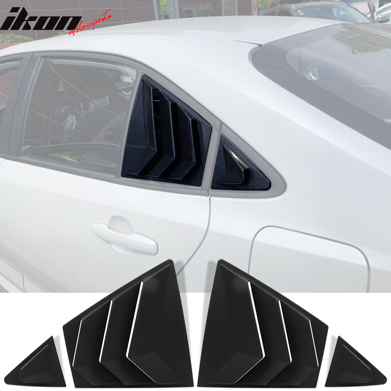 2020-2022 Toyota Corolla IKON Style Side Window Louver Visor Guard ABS