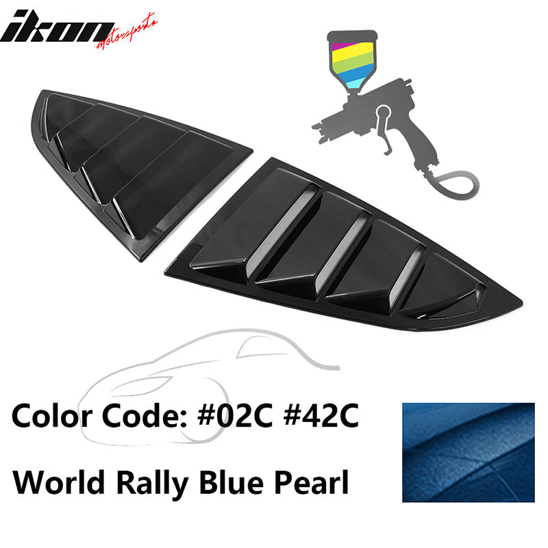 2022-2025 Subaru BRZ Toyota GR86 2DR IKON Style Window Louver PC