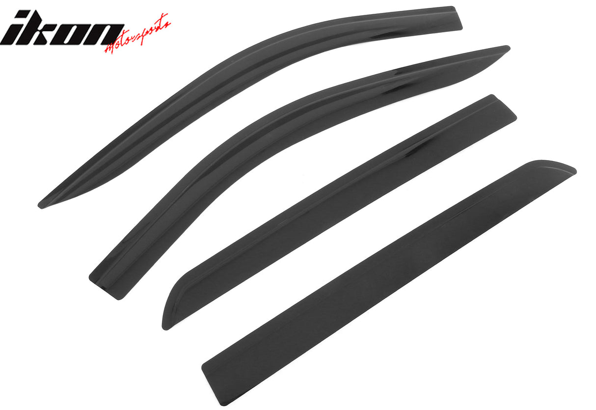 2019-2025 Silverado & Sierra Crew Cab Low Profile Style Window Visors