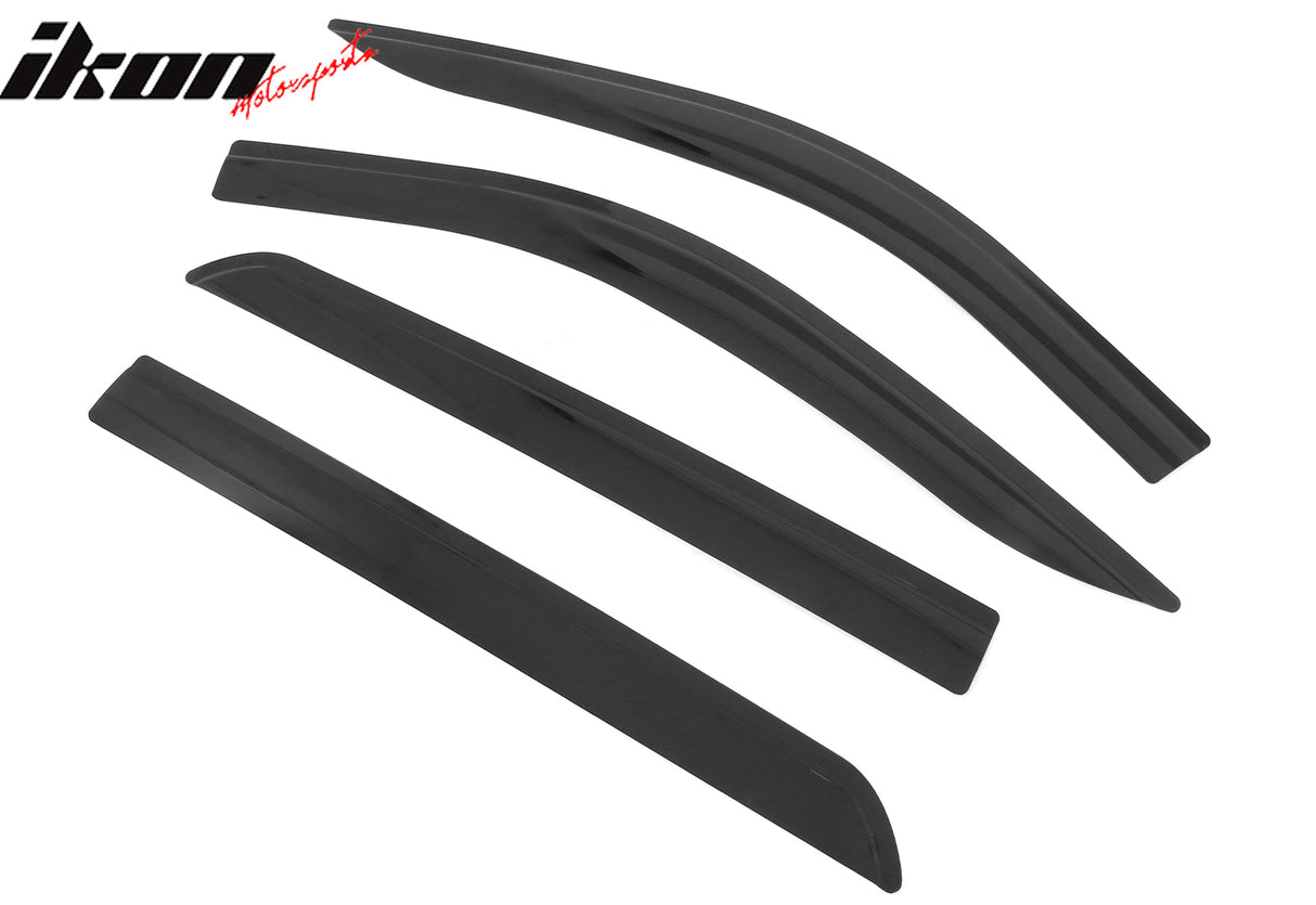 2019-2025 Silverado & Sierra Crew Cab Low Profile Style Window Visors