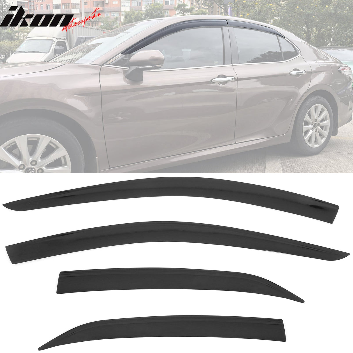 2018-2024 Toyota Camry Low Profile Style Tape on Window Visors Guards