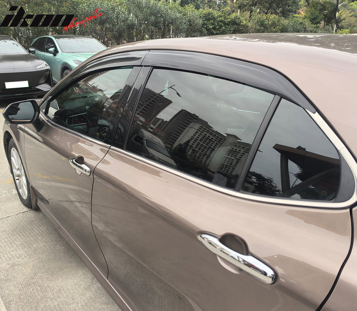 2018-2024 Toyota Camry Low Profile Style Tape on Window Visors Guards