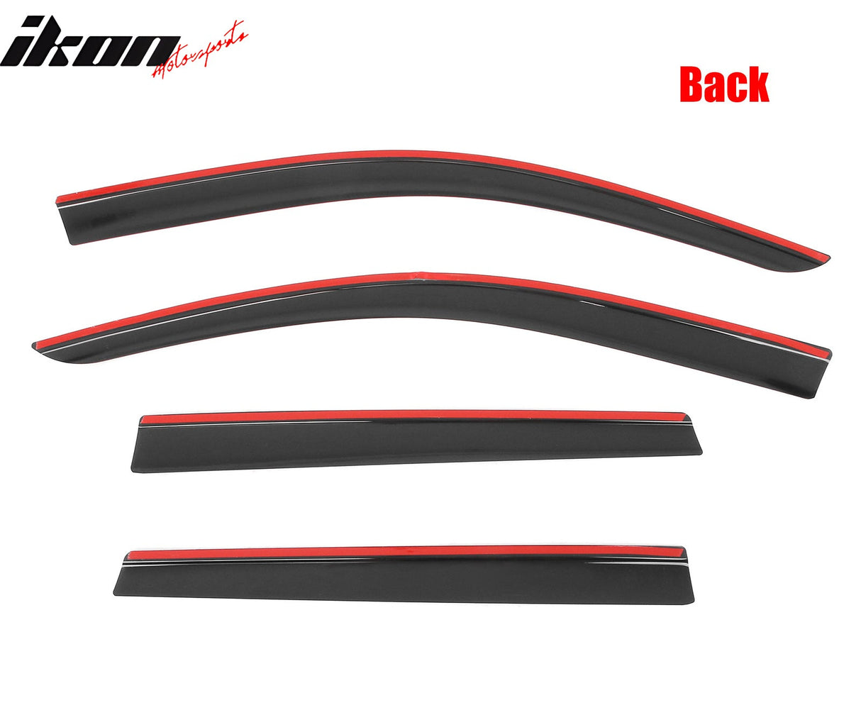 2022-2025 Toyota Corolla Cross Low Profile Style Tape on Window Visors