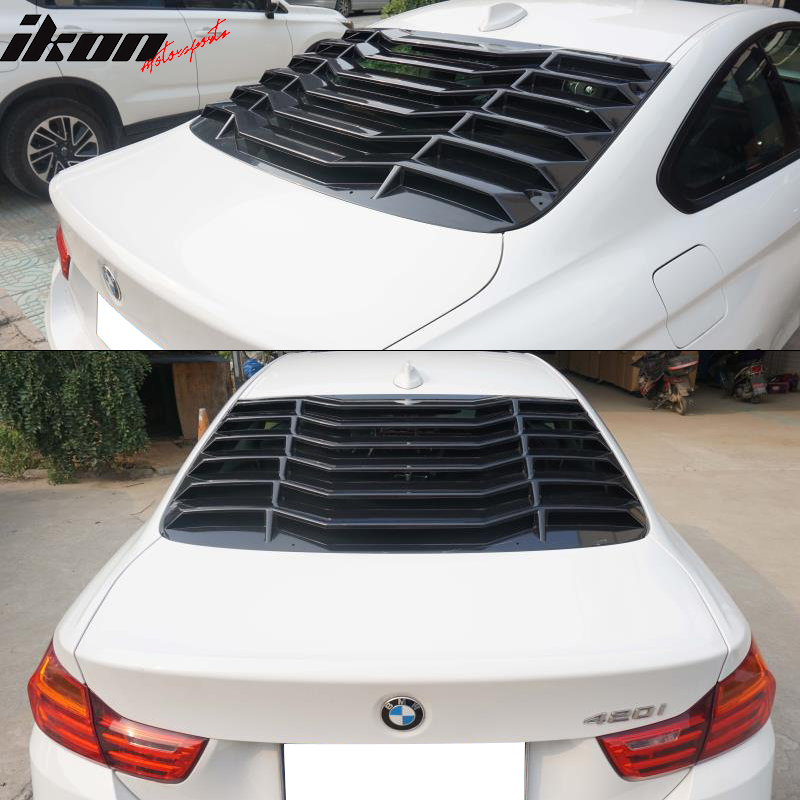 2014-2020 BMW F32 4 Series Coupe Matte Black Window Louver ABS