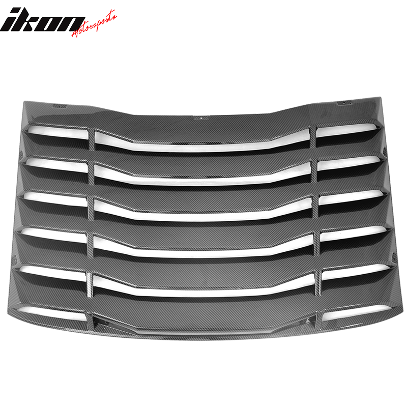 2016-2024 Chevy Camaro IKON Rear Window Louvers Cover Sun Shade ABS