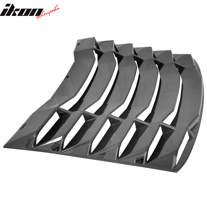 2016-2024 Chevy Camaro IKON Rear Window Louvers Cover Sun Shade ABS