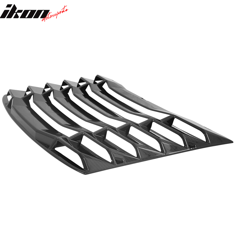 2016-2024 Chevy Camaro IKON Rear Window Louvers Cover Sun Shade ABS