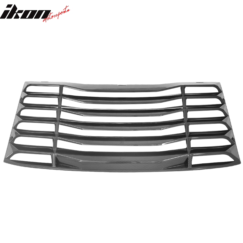 2016-2024 Chevy Camaro IKON Rear Window Louvers Cover Sun Shade ABS