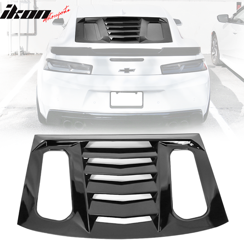 2016-2024 Chevy Camaro IKON V2 Style Window Louver ABS