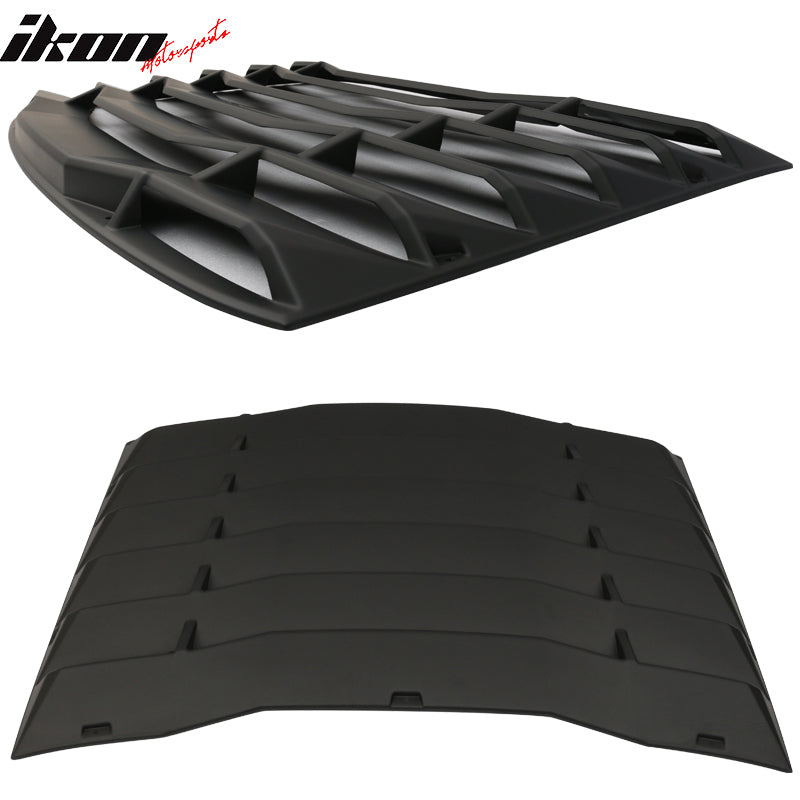 2016-2024 Chevy Camaro IKON Rear Window Louvers Cover Sun Shade ABS