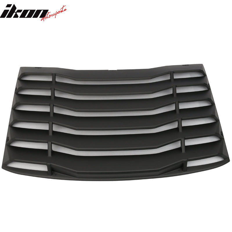 2016-2024 Chevy Camaro Black Rear Side Window Louver Trunk Spoiler ABS