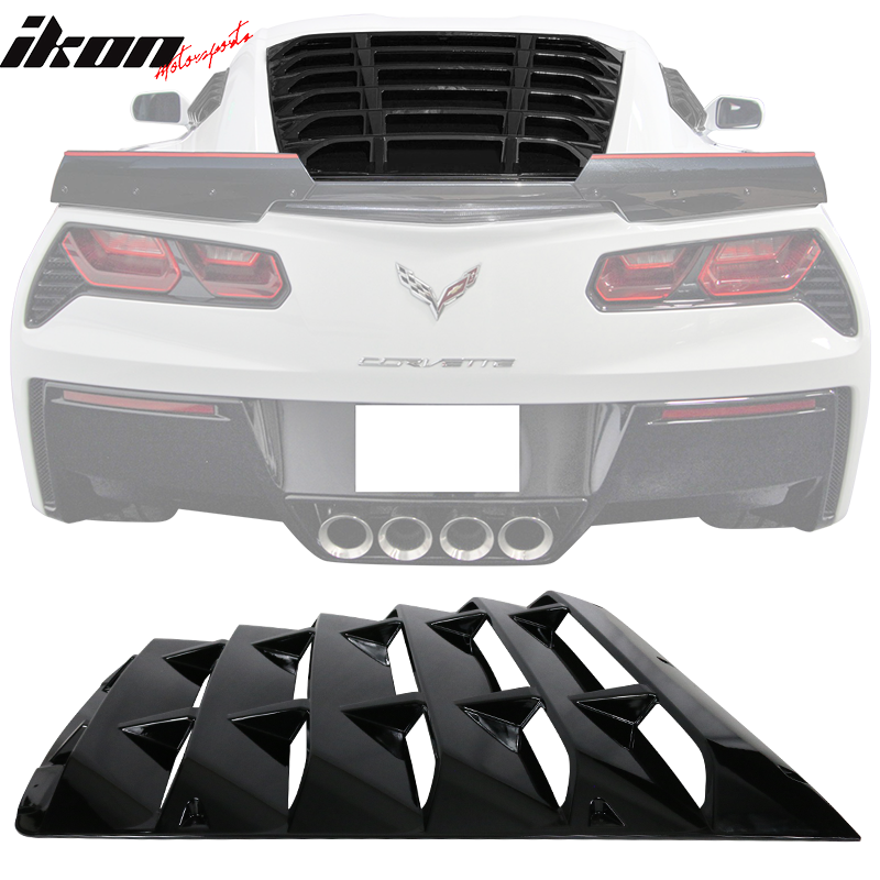 2014-2019 Chevy Corvette C7 Rear Window Louver ABS