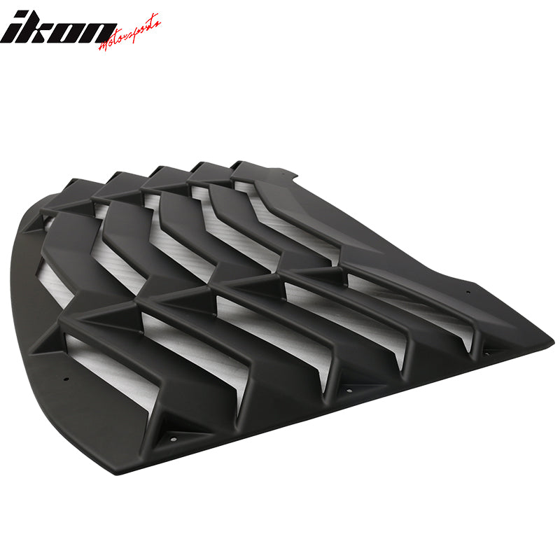 2016-2019 Chevy Cruze Unpainted Rear Window Louvers ABS