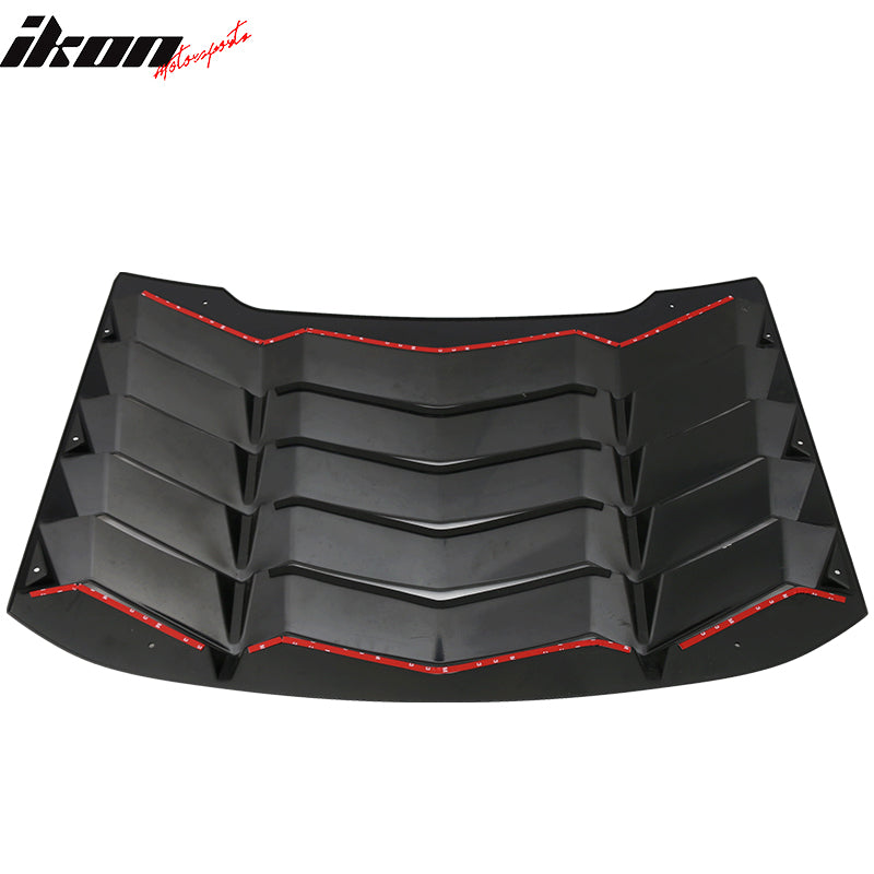 2016-2019 Chevy Cruze Unpainted Rear Window Louvers ABS