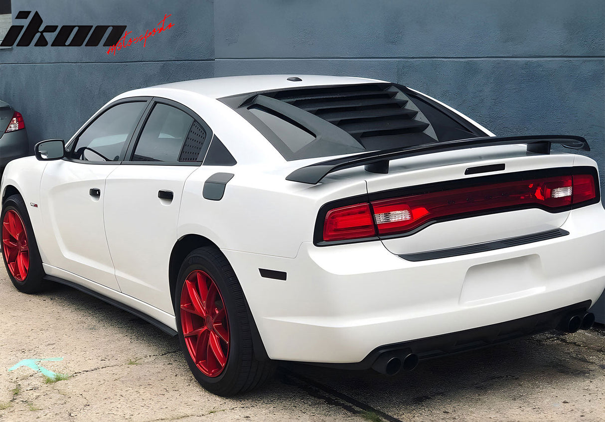2011-2023 Dodge Charger IKON V2 Style Window Louver ABS